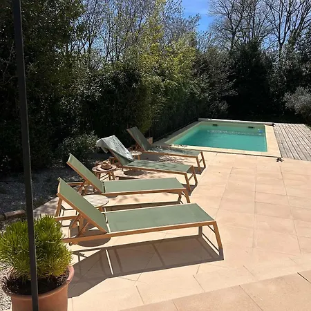 Maison Contemporaine Avec Piscine Proche D'uzes- 3 - Jardin Et Barbecue Willa *